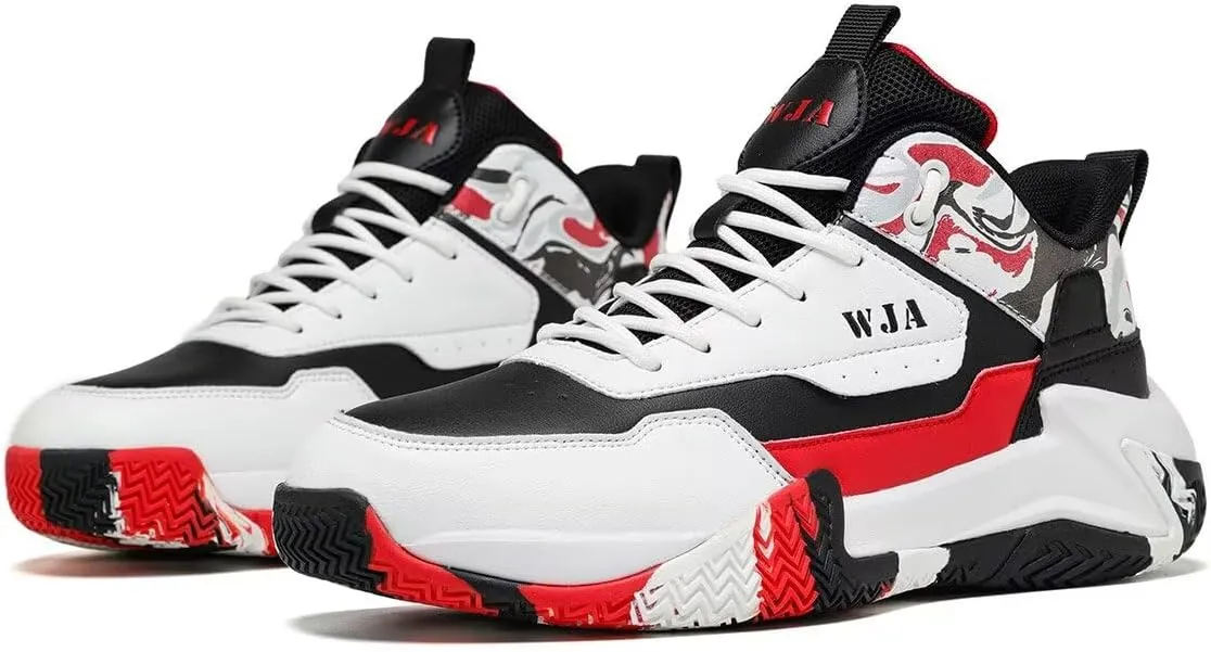 Men's Basketball Shoes Lightweight and Breathable Running Shoes Anti-Slip Outdoor Sports Shoes