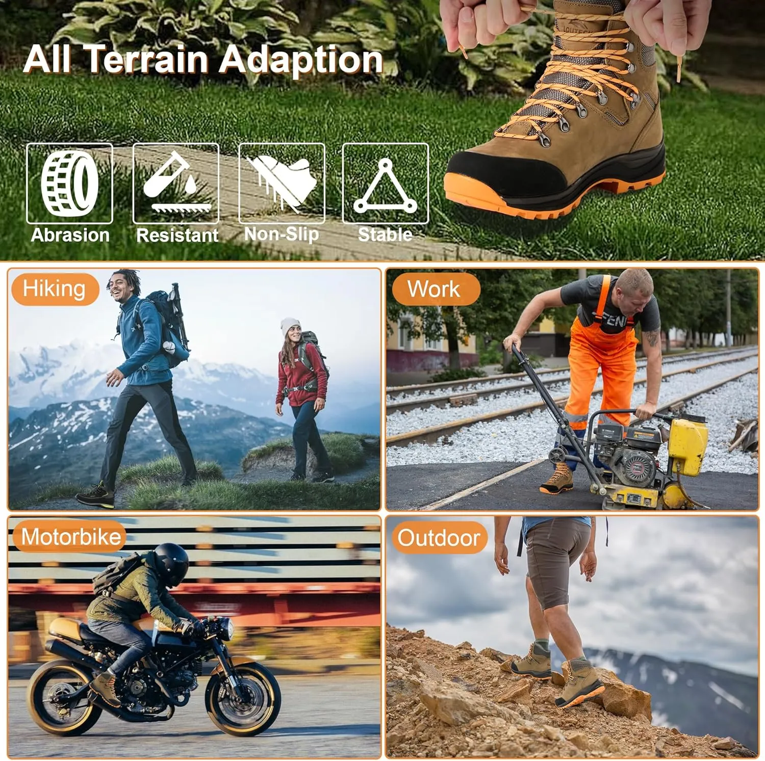 Men's Hiking Boots – Durable and Comfortable Men's Climbing Boots for Rugged Outdoor Adventures, Perfect for Hiking, and Climbing