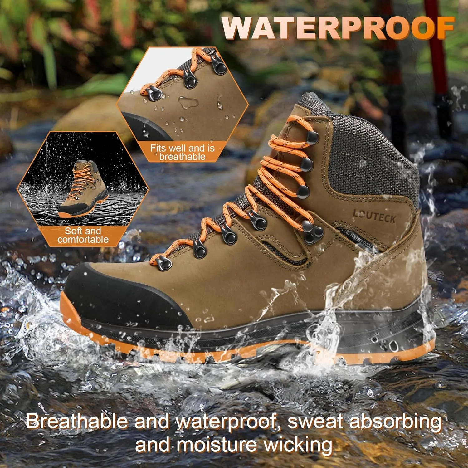 Men's Hiking Boots – Durable and Comfortable Men's Climbing Boots for Rugged Outdoor Adventures, Perfect for Hiking, and Climbing