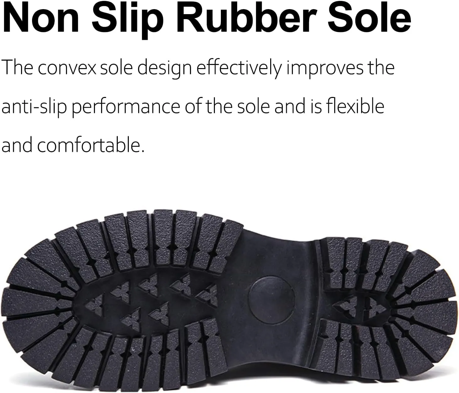 Men's Leather Platform Motorcycle Boots with Double Zipper Fashion Double Buckle Lug Sole Combat Boots Flexible Outdoor Riding Boots