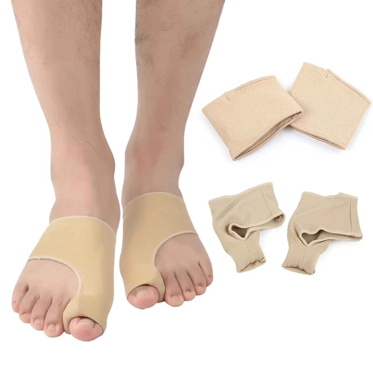 Metatarsal Pads for Men & Women, Ball of Foot Pain Relief Cushions for Sesamoiditis, Metatarsalgia, Morton's Neuroma, 2 Pairs Bunion Corrector Gel Sleeves Cushions Pad for Relieve Feet Pain