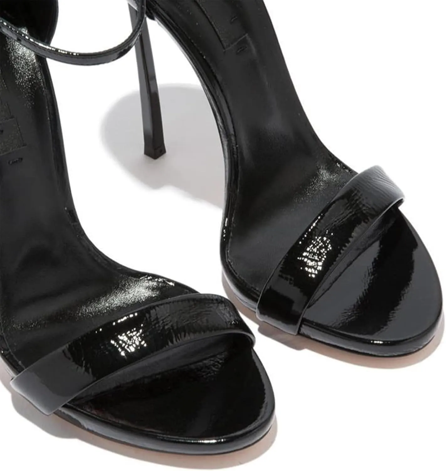 MILDSEVEN Women's Fashion Sandals, Large Size Metal Stilettos, Sexy High Heel for Fashion Show Catwalk Party