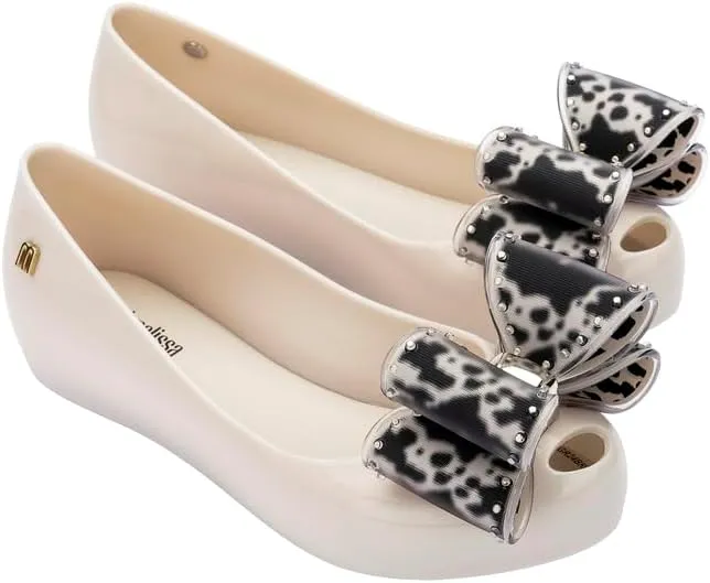 mini melissa Ultragirl Classic Bow Ballet Flats for Kids