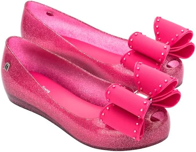 mini melissa Ultragirl Classic Bow Ballet Flats for Kids