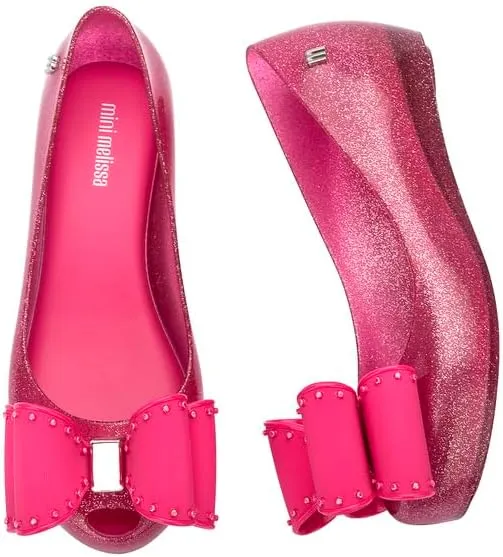 mini melissa Ultragirl Classic Bow Ballet Flats for Kids