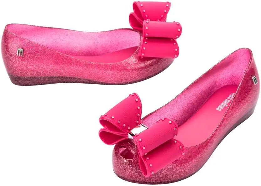 mini melissa Ultragirl Classic Bow Ballet Flats for Kids
