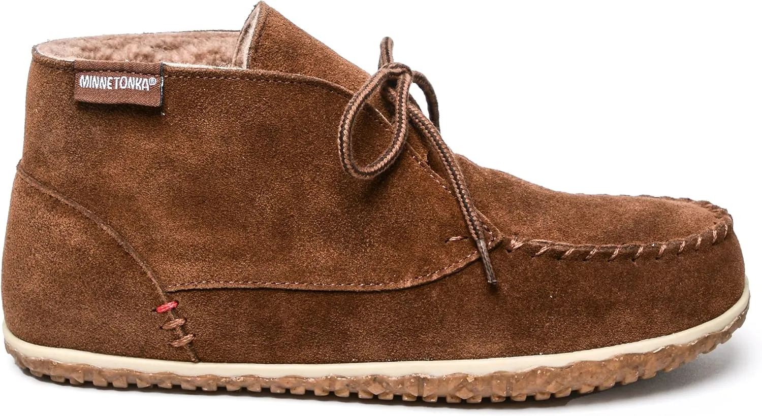 Minnetonka Men’s Torrey Suede Chukka Boots - Handcrafted with Berber Lining, Removable Contoured Footbed, MinnTREAD Rubber Sole with Rice Husk, and Suede Upper - Indoor and Outdoor Use