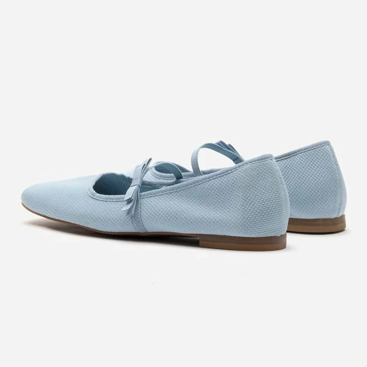 miss left Women Lovely Single Elastic Strap Flat Mary Janes Square Toe Comfortable Office Party Dress Shoes Size 4-16 US