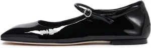 miss left Women's Adorable Closed Square Toe Mary Jane Flats Adjustable Strap Buckle Ballet Flat Comfort Dance Ballroom Shoes Size 4-16 US
