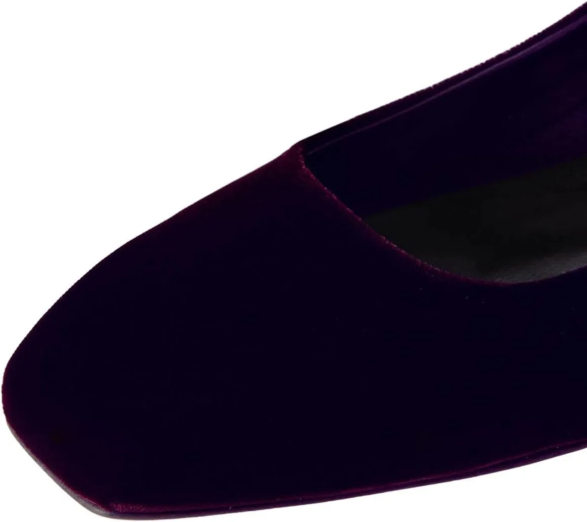 miss left Women's Adorable Closed Square Toe Mary Jane Flats Adjustable Strap Buckle Ballet Flat Comfort Dance Ballroom Shoes Size 4-16 US