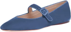 miss left Women's Comfort Buckle Strap Mary Janes Classic Closed Round Toe Ballet Flats Slip On Cozy Casual Dance Shoes Size 4-16 US