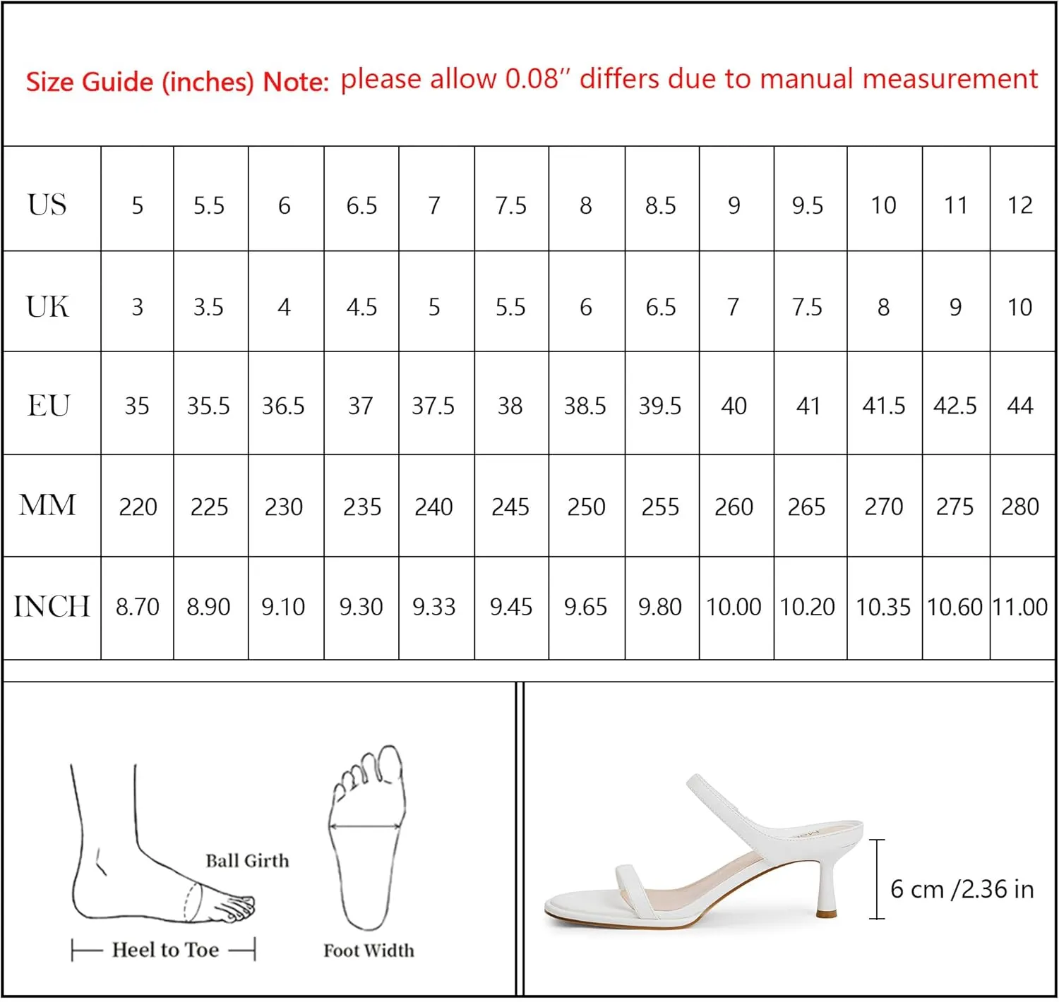 Modatope Two Strap Heeled Sandals for Women Kitten Heel Rounded Toe Heels Women Slip on Open Toe Sandals