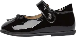 Naturino Girl's Ankle Strap Leather Flats with Bow, 30 EU
