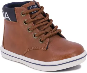 Nautica Kids Chukka Boots with Lace-Up and Zipper Ankle Bootie Design | Boys-Girls | Dress Shoes | Size for Toddler & Little Kids