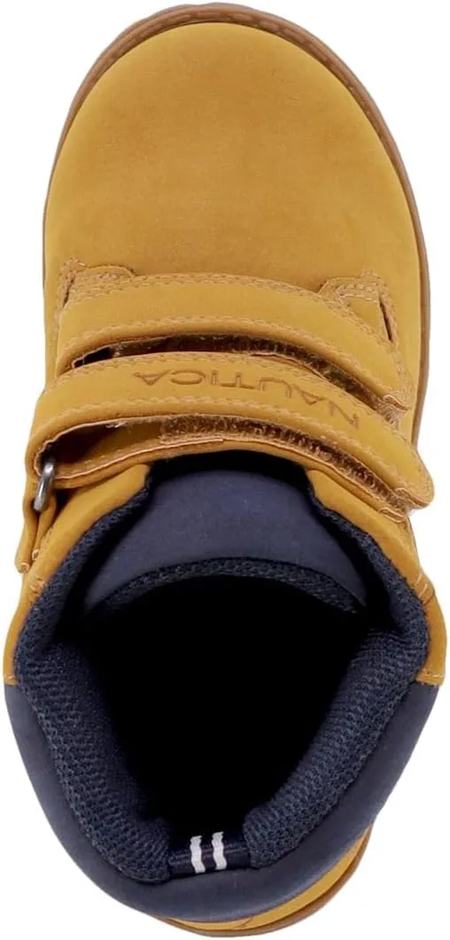 Nautica Kids Dress Chukka Boots - Boys Booties with Adjustable Strap (Toddler/Little Kids)