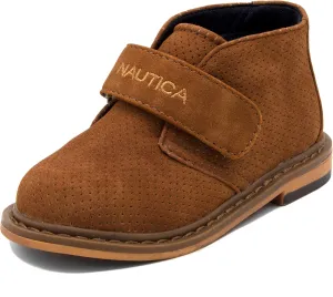 Nautica Kids Dress Chukka Boots - Boys Booties with Adjustable Strap (Toddler/Little Kids)