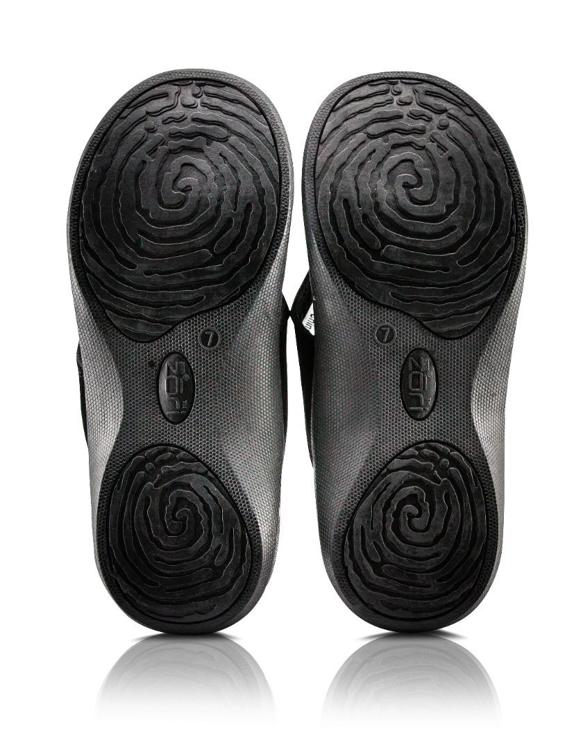 Neat Zori Black Orthotic Thong/Sandal Water Resistant, Healthy, and Comfortable