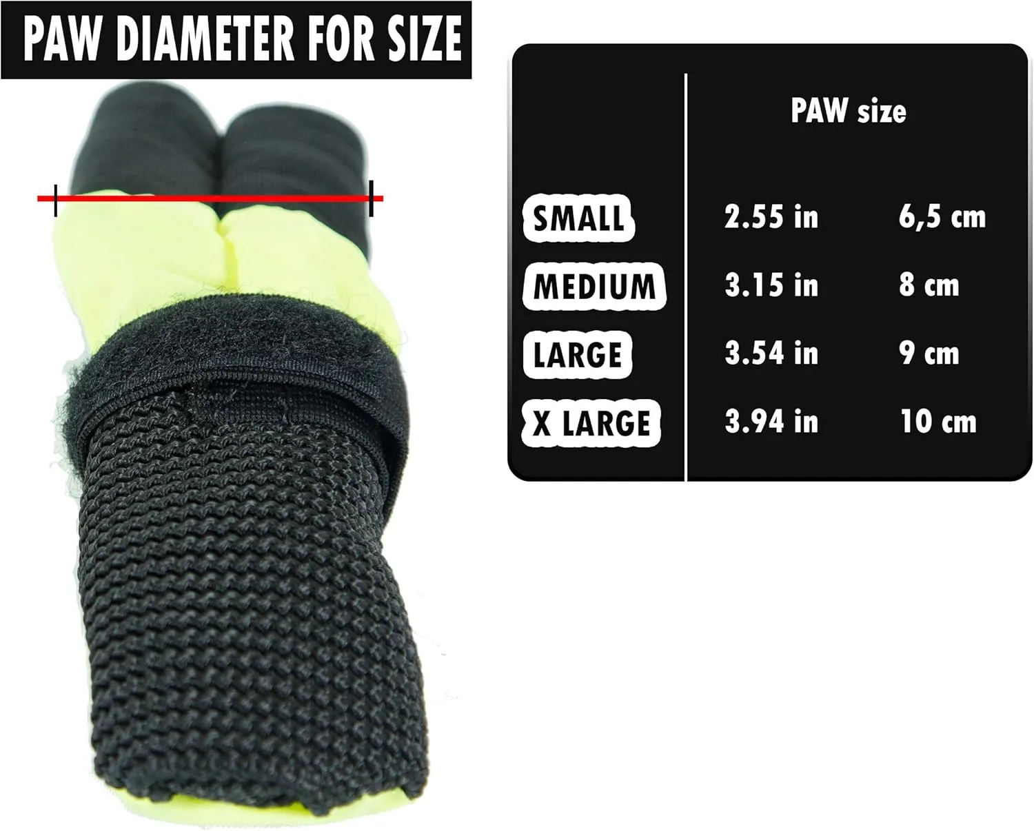 Neewa Snow Dog Boots (X-Large, Yellow)