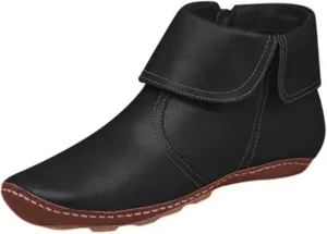 oiangi Flat Ankle Boots for Women Fahion Casual Solid Color Round Toe Quilted Zipper Non-Slip Leather Short Booties Comfy Lightweight Modern Boots Shoes