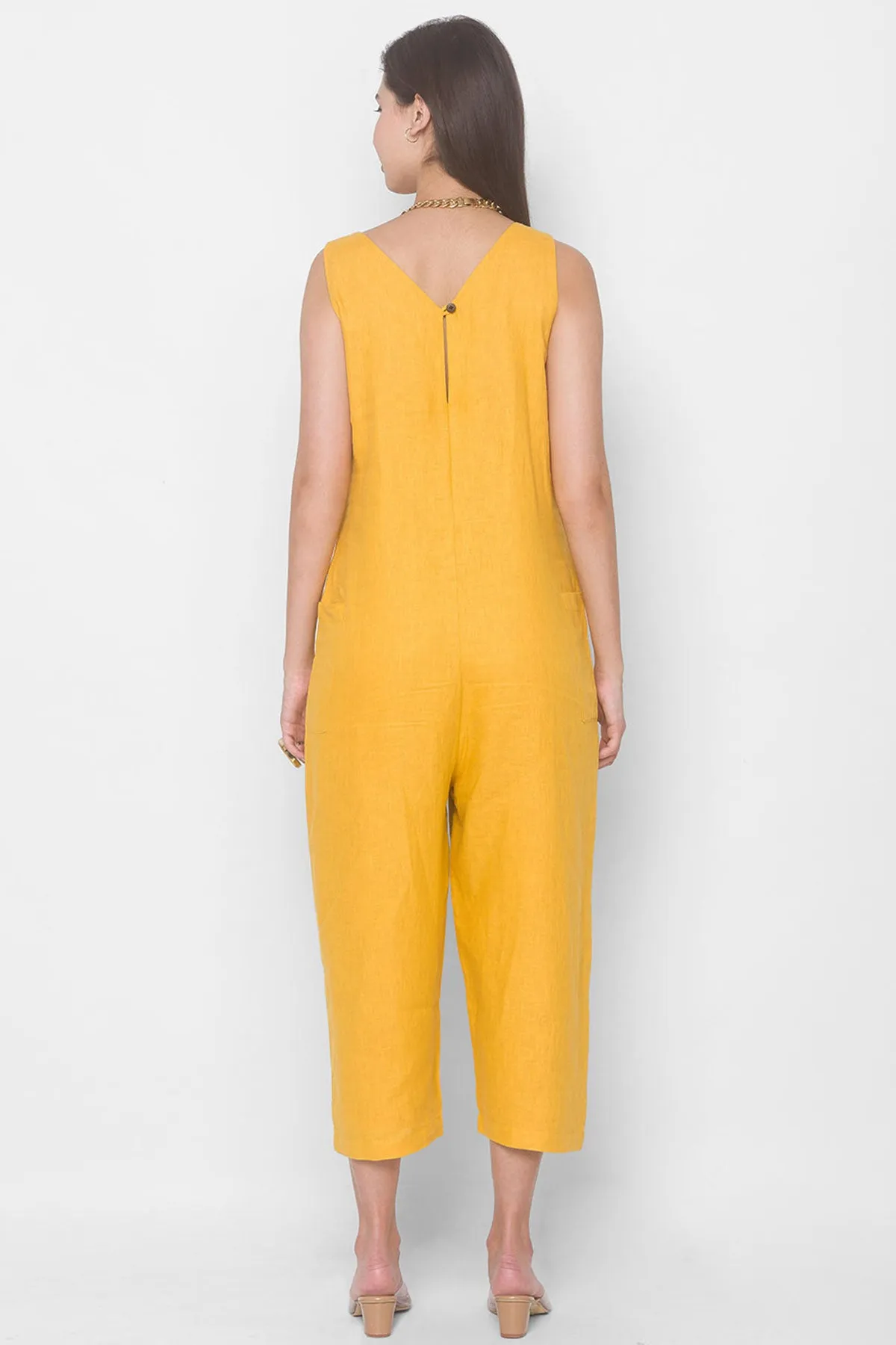 Organic Linen Yarrow Jumpsuit
