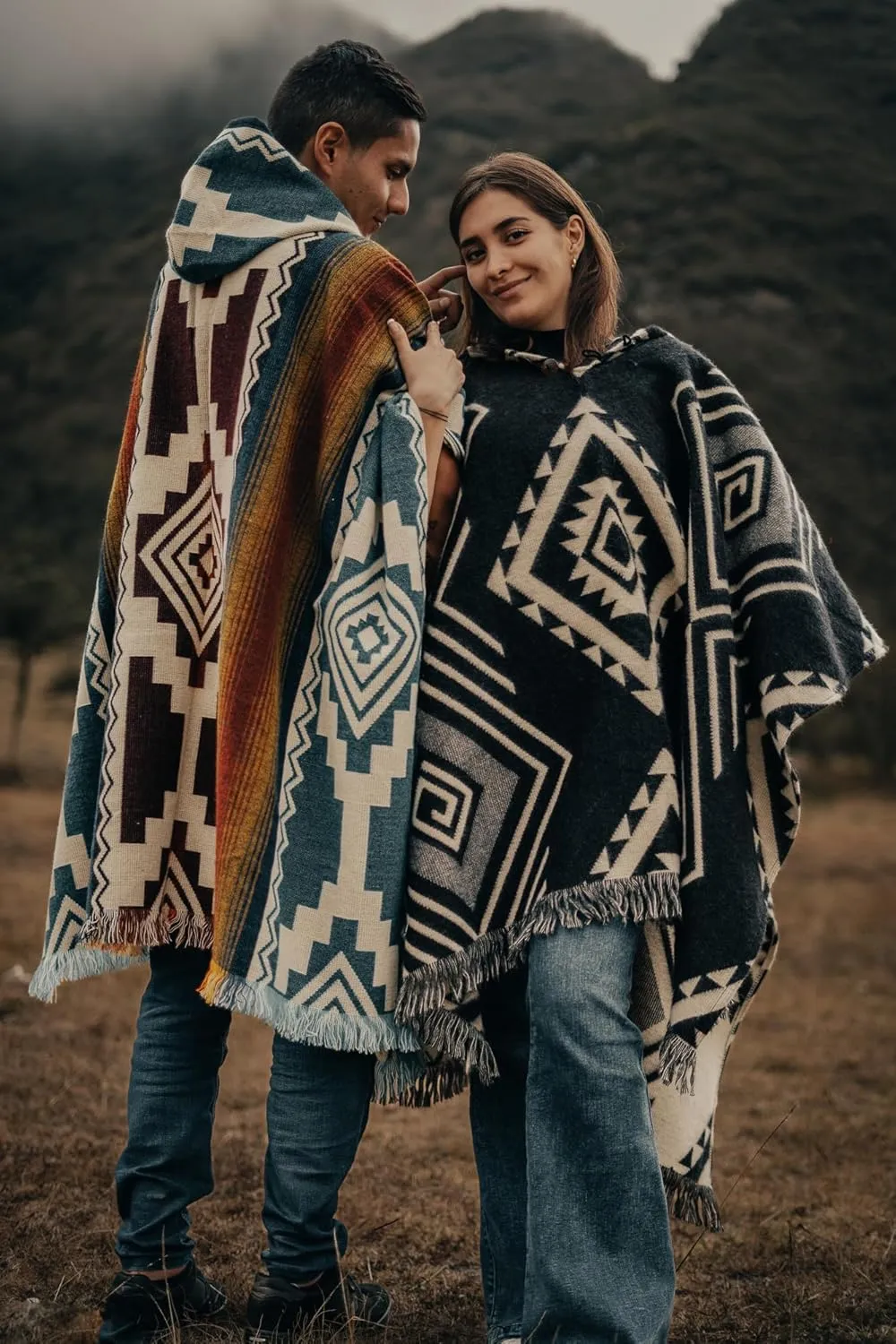 Poncho for men - Alpaca wool - Clint Eastwood - Daryl Dixon - Men Poncho - Handamade products - Cowboy Serape Shawl