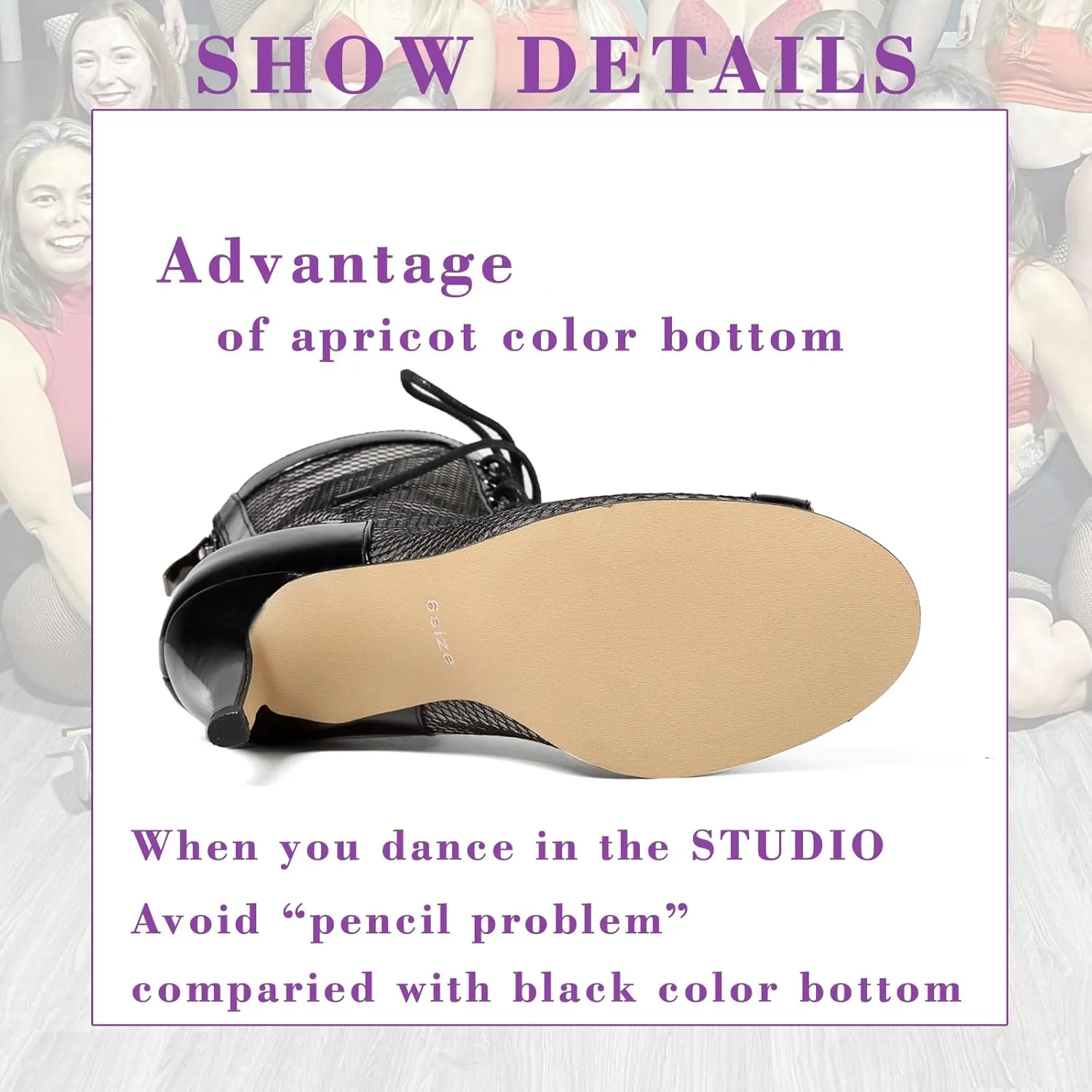 Professional Dancing Heels for Women's, Lace-Up Mesh Jazz Shoes,Zipper Peep Toe Booties,Pole Dance Boots