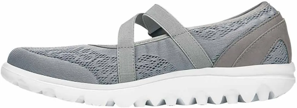 Propet Womens TravelActiv Mary Jane Flats Casual - Grey