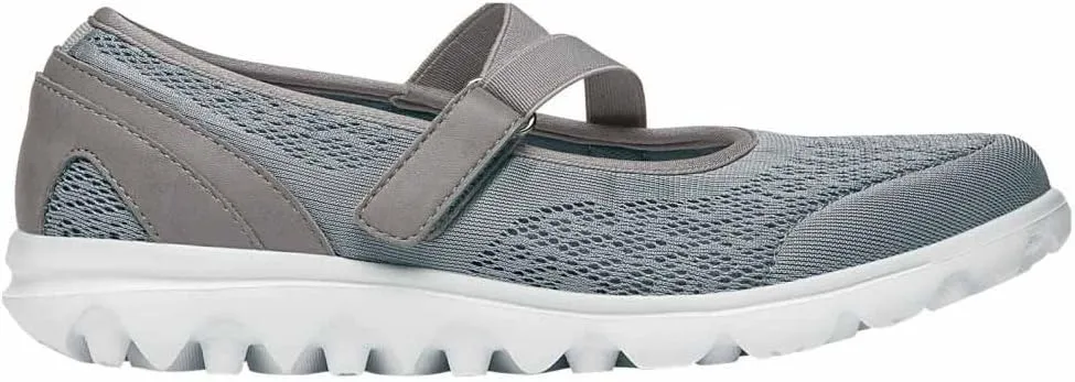 Propet Womens TravelActiv Mary Jane Flats Casual - Grey