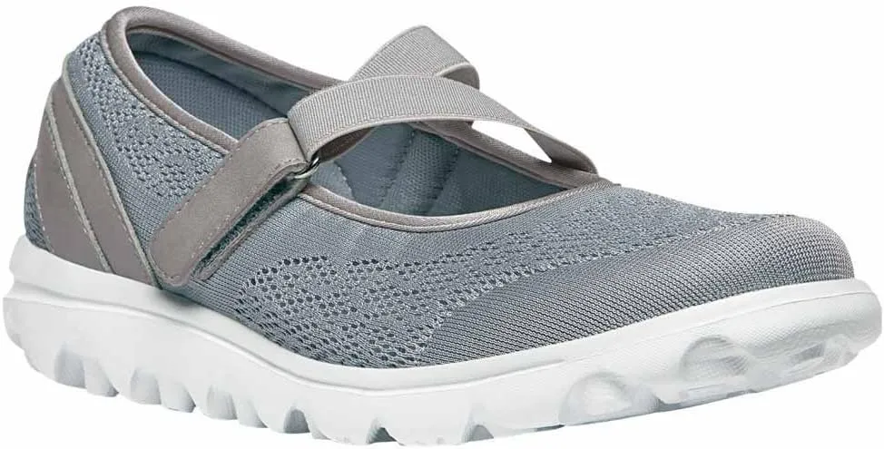Propet Womens TravelActiv Mary Jane Flats Casual - Grey