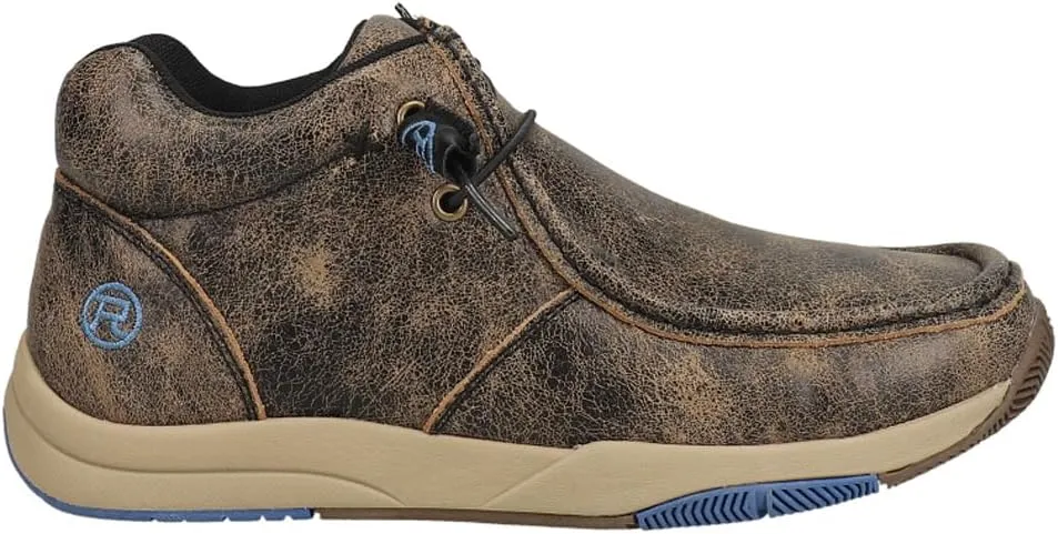 ROPER Mens Clearcut Moc Toe Chukka Casual Boots Ankle - Brown