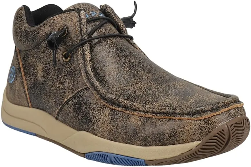 ROPER Mens Clearcut Moc Toe Chukka Casual Boots Ankle - Brown