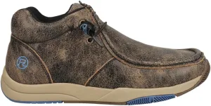 ROPER Mens Clearcut Moc Toe Chukka Casual Boots Ankle - Brown