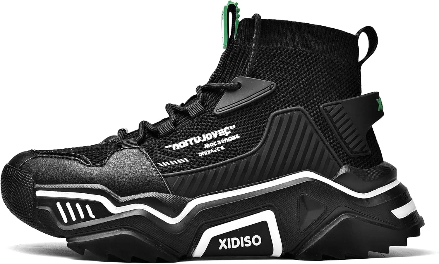 SANNAX Fashion Shoes for Mens High Top Casual Walking Shoes Non Slip Breathable Mesh Lightweight Sneakers