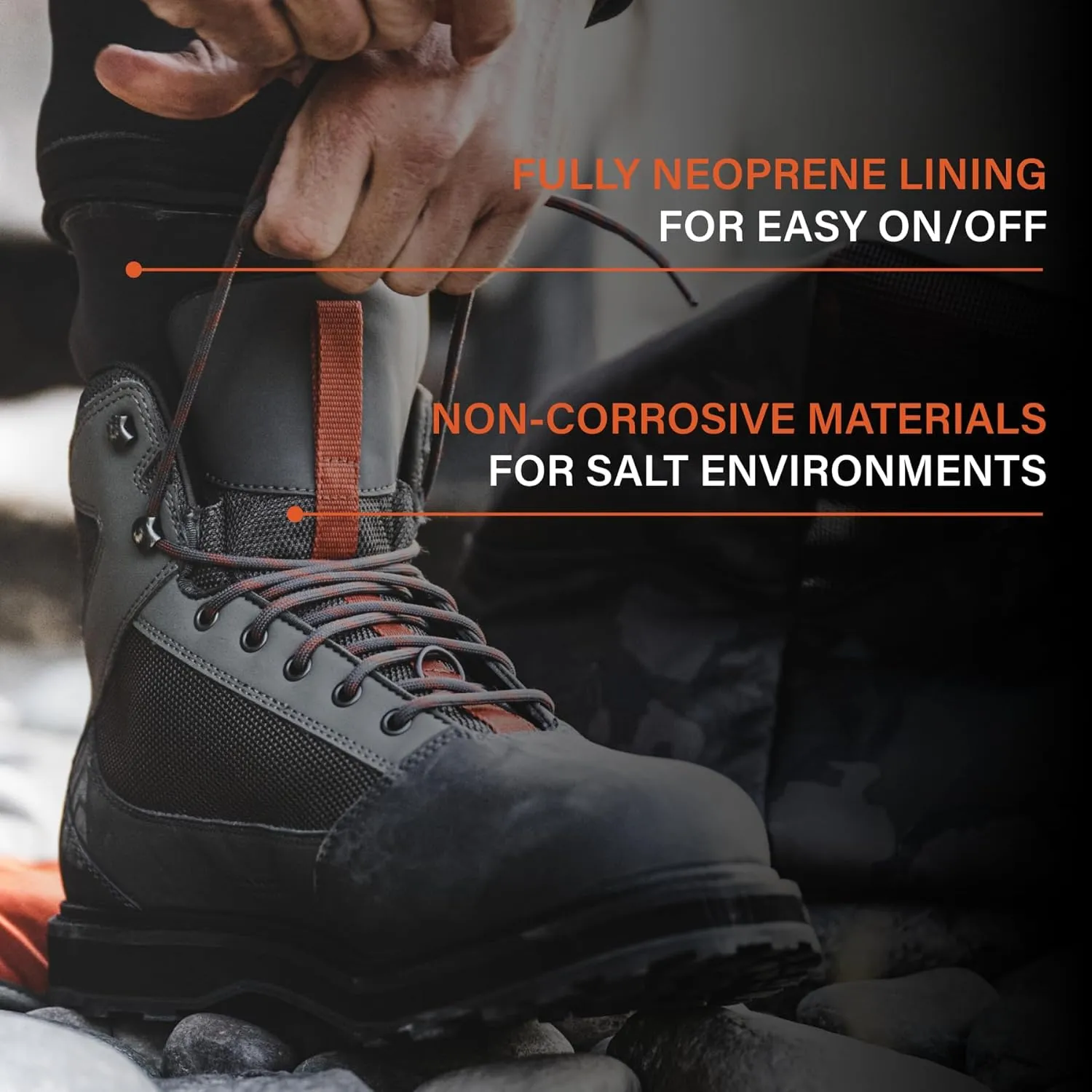 Simms FreeSalt Wading Boots for Men and Women - Rugged Saltwater Fishing Shoes for Coastal and Brackish-Water Expeditions