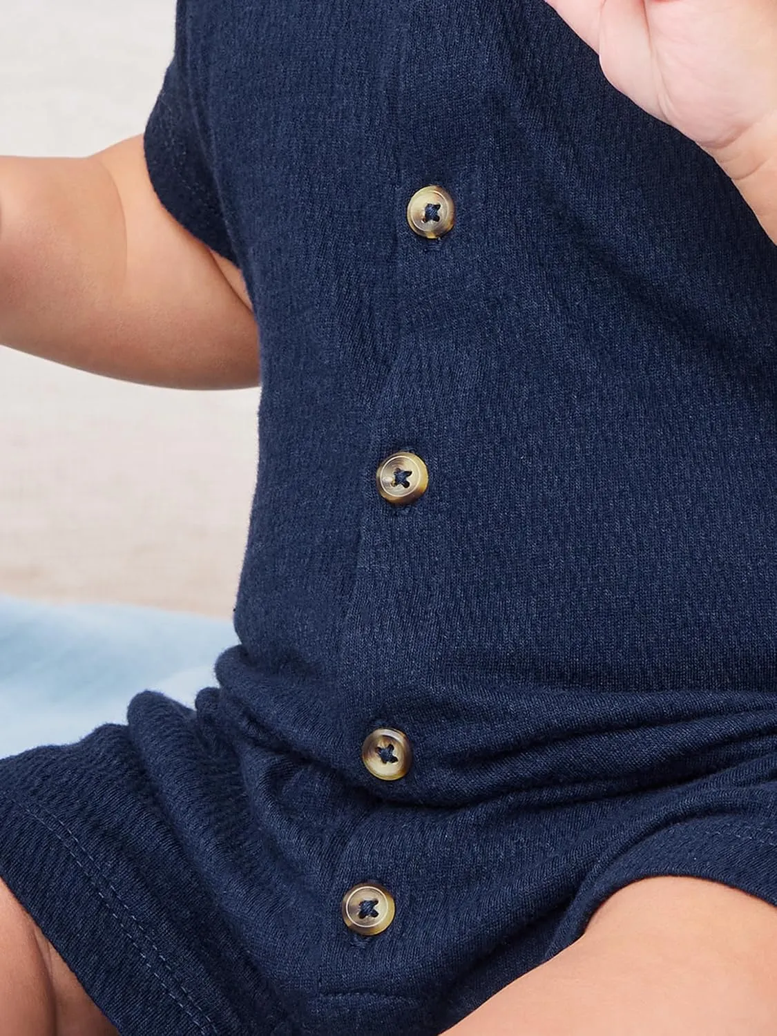 Simple Joys by Carter's baby-boys Button Rompers, Pack of 2