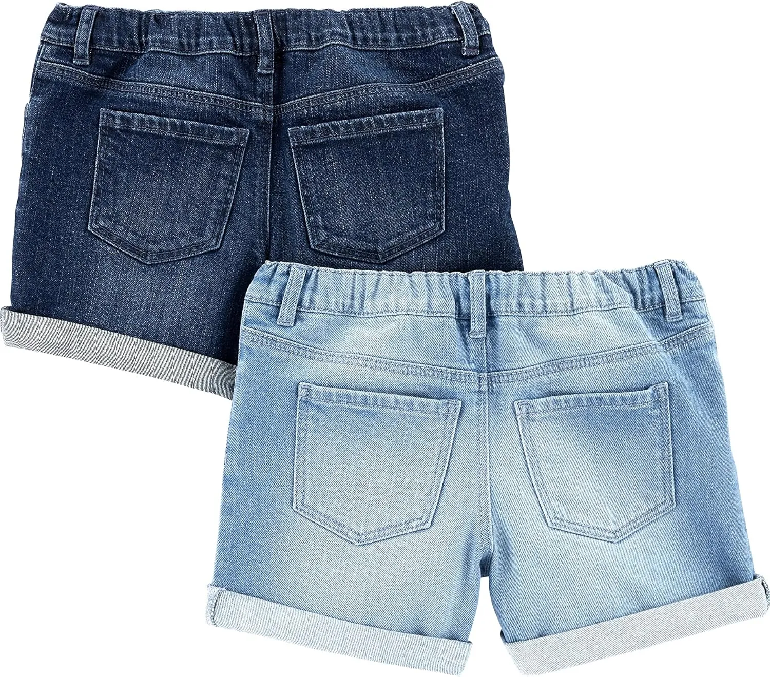 Simple Joys by Carter's Girls' Denim Shorts, Pack of 2