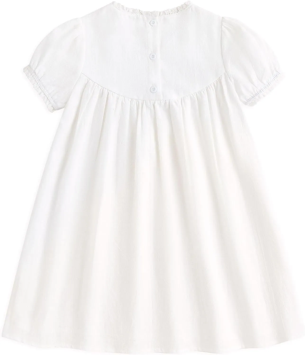 Simplee kids Baby Girl Dress Toddler Casual Dresses Summer Solid Color Floral Girl Clothes