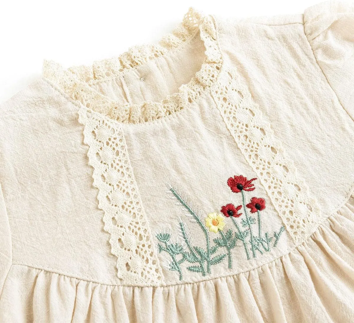 Simplee kids Baby Girl Dress Toddler Casual Dresses Summer Solid Color Floral Girl Clothes