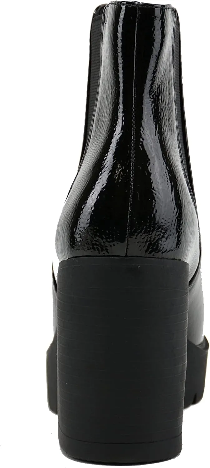 Soda EDITOR ~ Women Lug Sole High Heel Chelsea Fashion Ankle Boot w/Double Elastic Gore