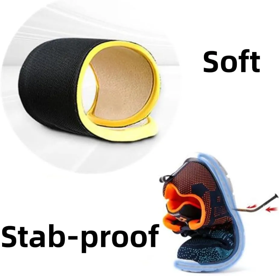 Soft Puncture-Proof Work Insoles, Anti-Spike Work Boots Puncture-Proof Damping Insoles, Men's and Women's Ordinary Shoes Safety Shoe Insoles to Relieve Plantar Fasciitis (US7/9.84in)