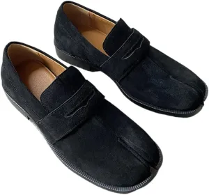 Tabi Shoes for Men Women Split Toe Leather Loafers Alternative Non Slip Breathable Boots Corporate Goth Rave Grunge Cute Kawaii Fashion Trendy Elegant Dressy Pumps Office Business Summer Fall Outdoors