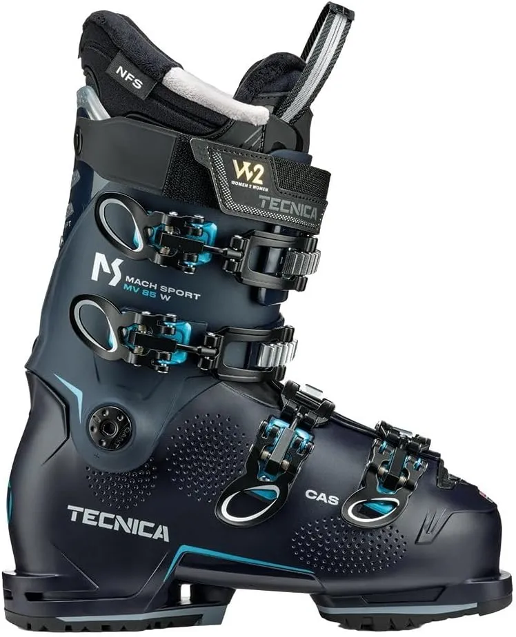 Tecnica Mach Sport 85 MV Ski Boot (Women's), 22.5, Black, 201601G2D34
