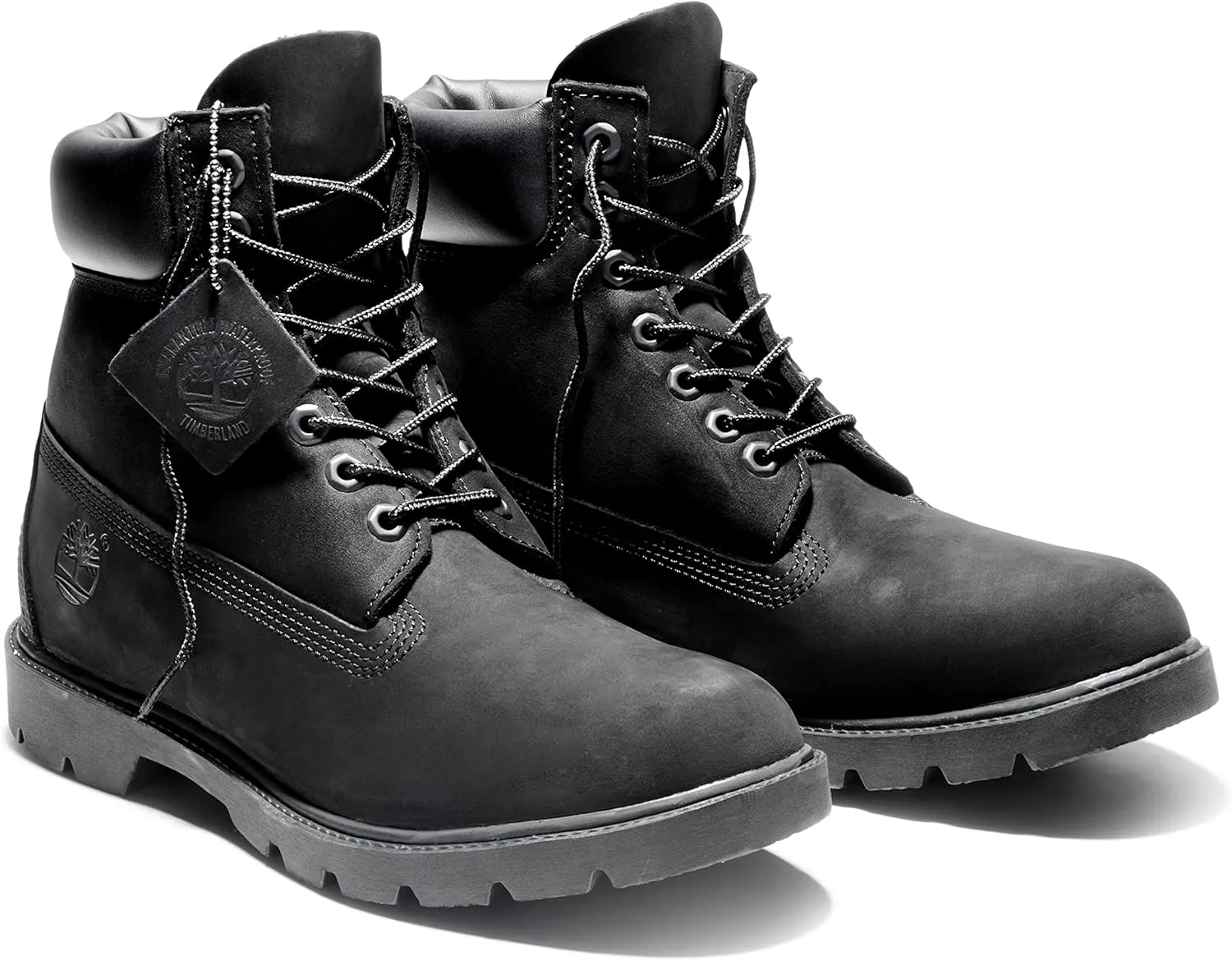 Timberland Mens 6" classic Lugged Sole Leather Combat & Lace-Up Boots