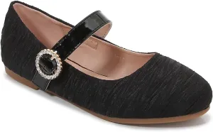 Toddler Flats/Little Girls Dresses Mary Jane Ballerinas Metal Buckle Flats for Wedding Party School