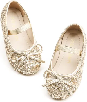 Toddler Flower Girl Dress Shoes - Little Girl Ballet Flats Wedding Party