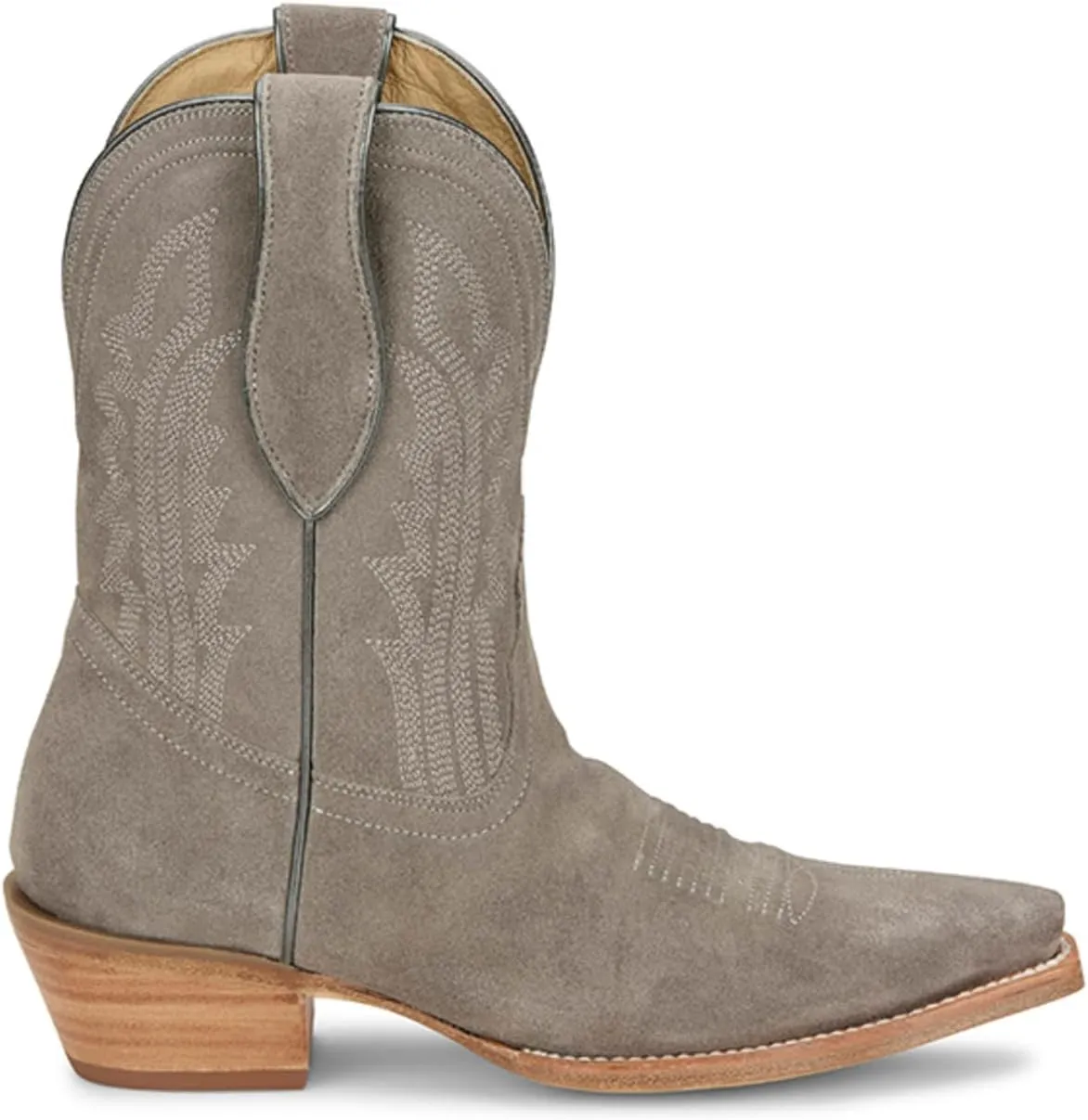 Tony Lama Women's Lea Suede Western Booties Snip Toe - Dr3260