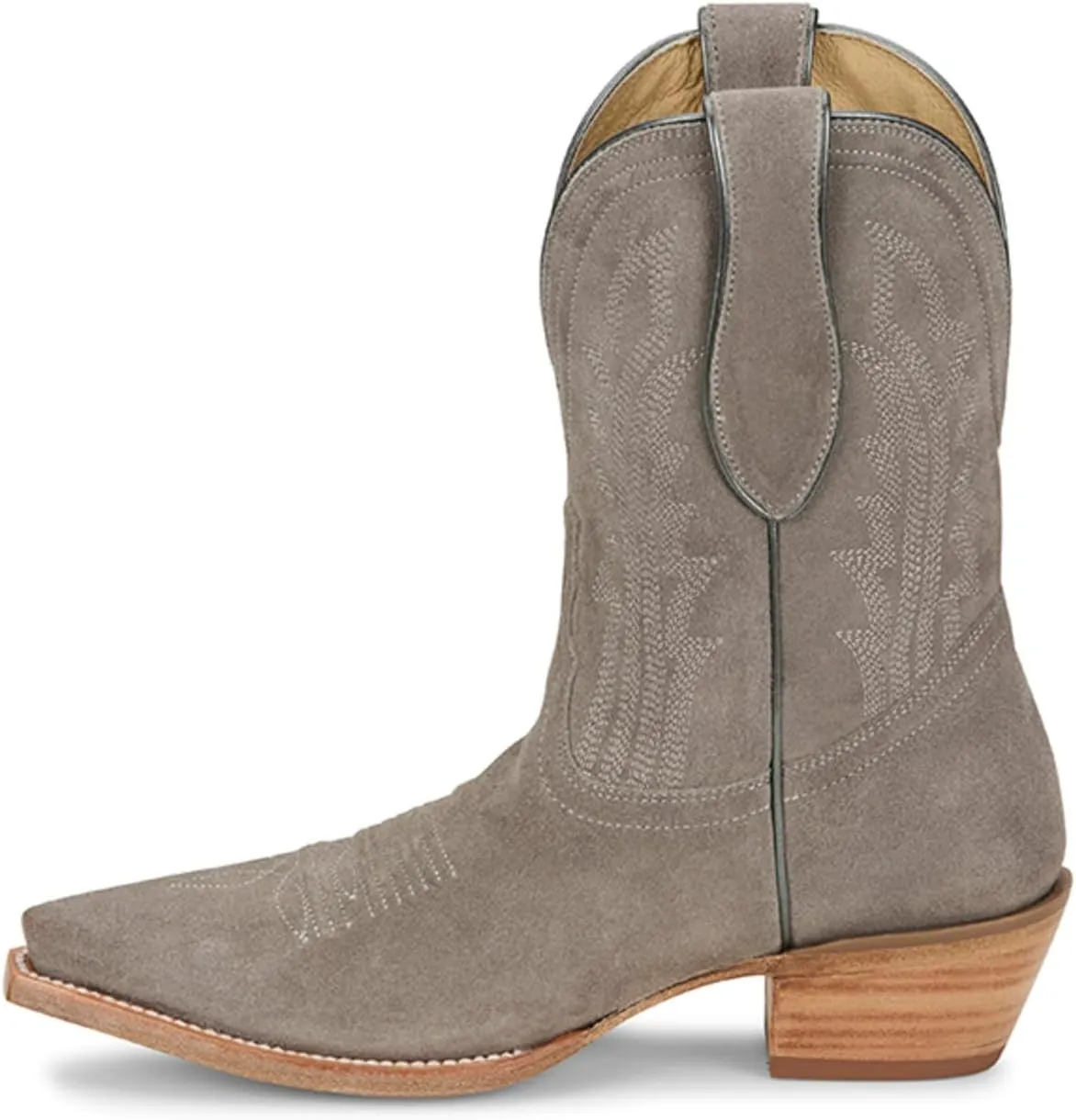 Tony Lama Women's Lea Suede Western Booties Snip Toe - Dr3260