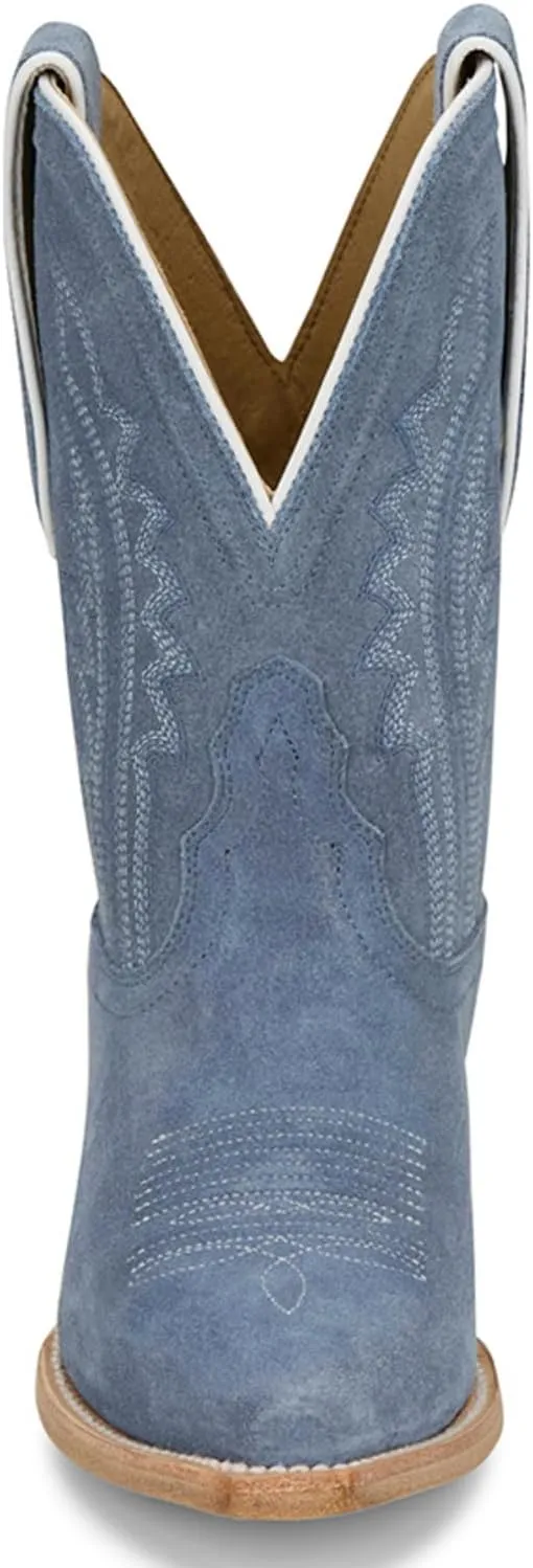Tony Lama Women's Lea Suede Western Booties Snip Toe - Dr3261