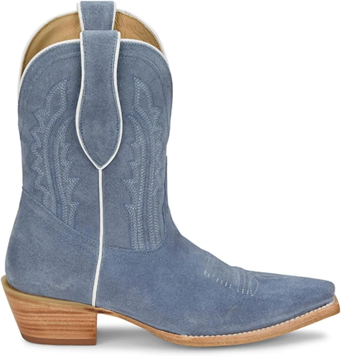 Tony Lama Women's Lea Suede Western Booties Snip Toe - Dr3261
