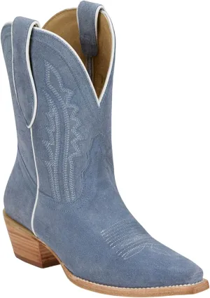 Tony Lama Women's Lea Suede Western Booties Snip Toe - Dr3261